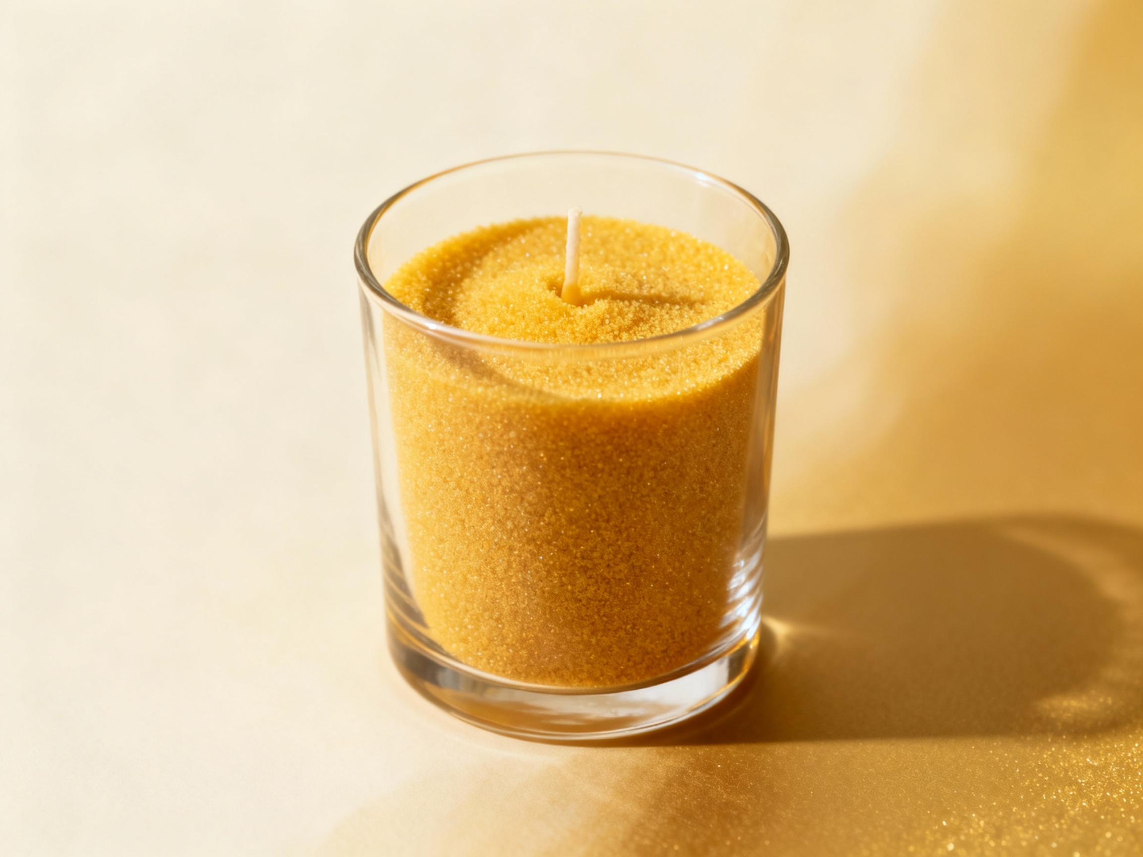 Bienenwachs-Sandkerze – Winter Edition (Winterfeuer)